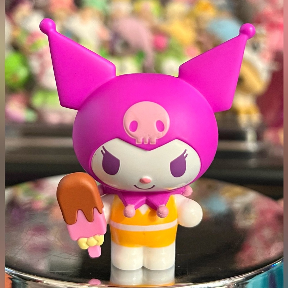 Sanrio Summer Kuromi with Ice Cream Collectible Art Figure